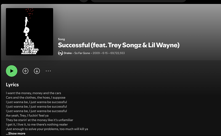 Drake — Successful